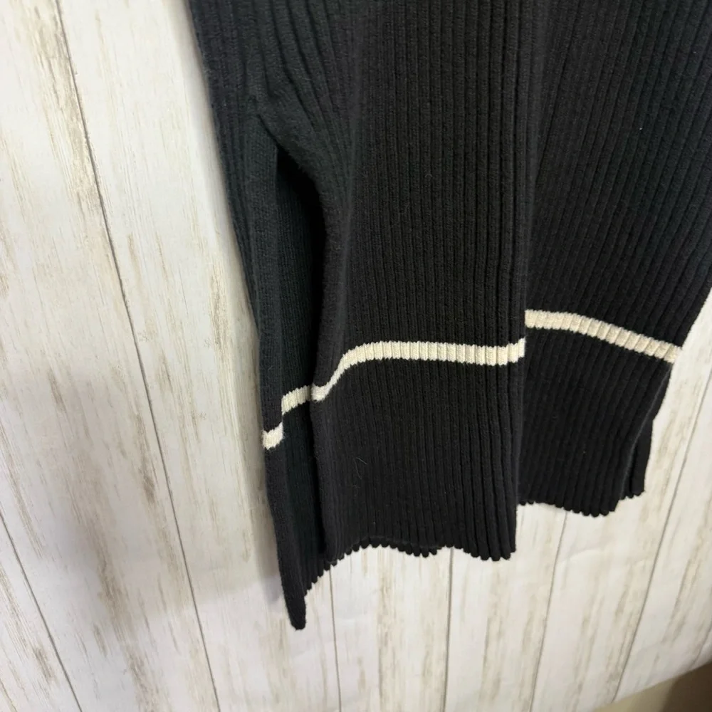 EVERLANE Cotton Wide Rib Midi Dress - Black Small